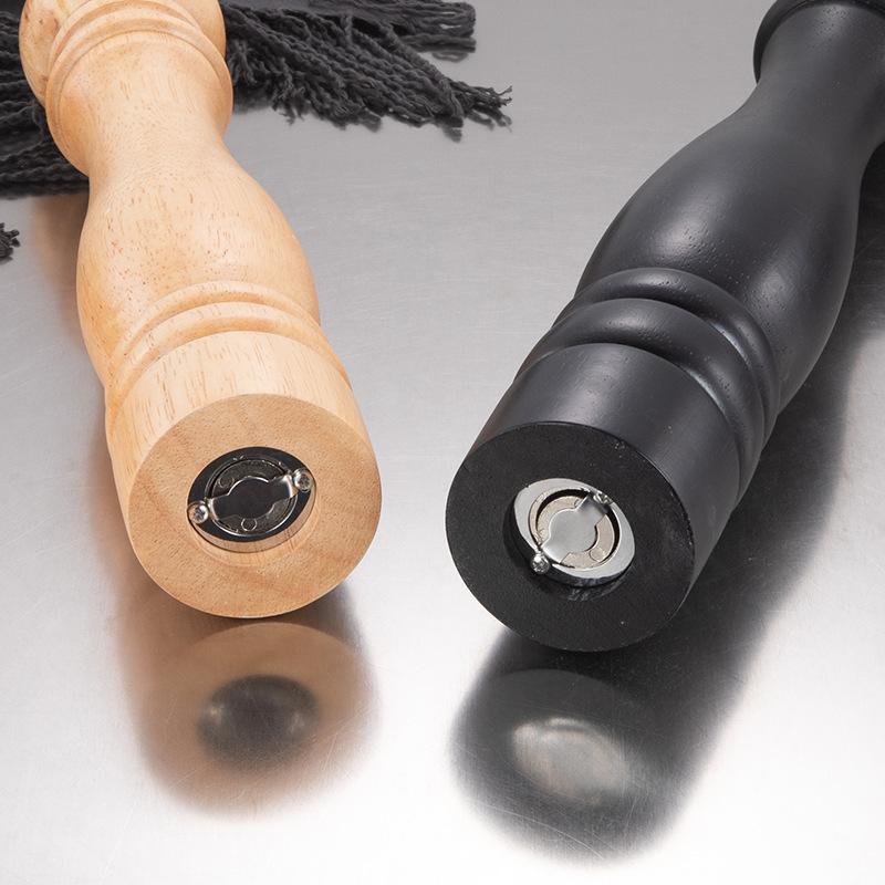 wholesale european oak original wooden pepper mill black pepper grinder kitchen manual pepper mill ware pepper research