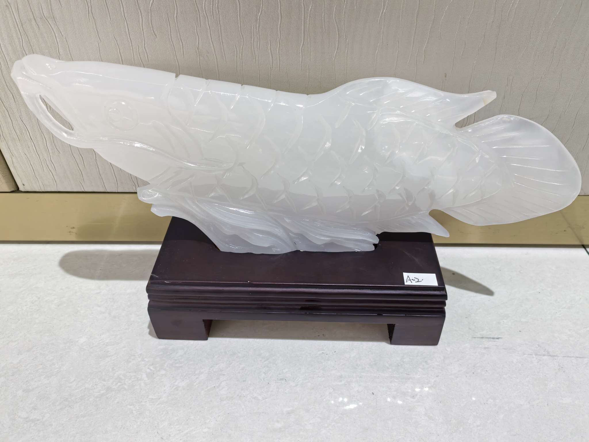 Jade natural cada año hay pescado, pakistán artesanía exquisita regalo decoración decoración decoración creativa hogar sala de estar estética arte colección otros decoración decoración regalo caja de regalo detail image 16