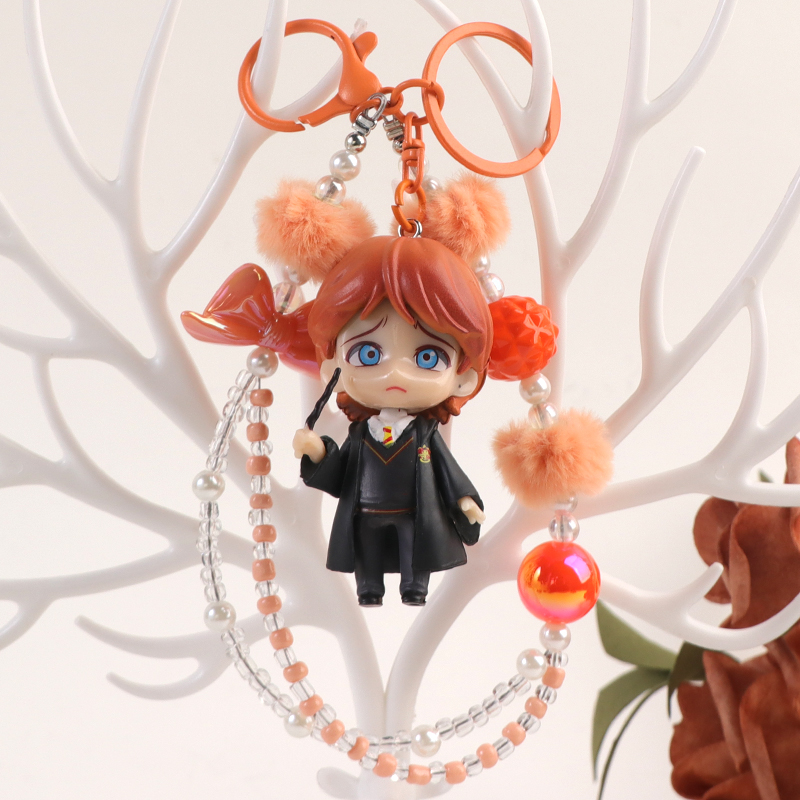 6 Harry Potter and Magic School anime characters Hermione Potter and RON figurine model car cake ornaments Item Picture