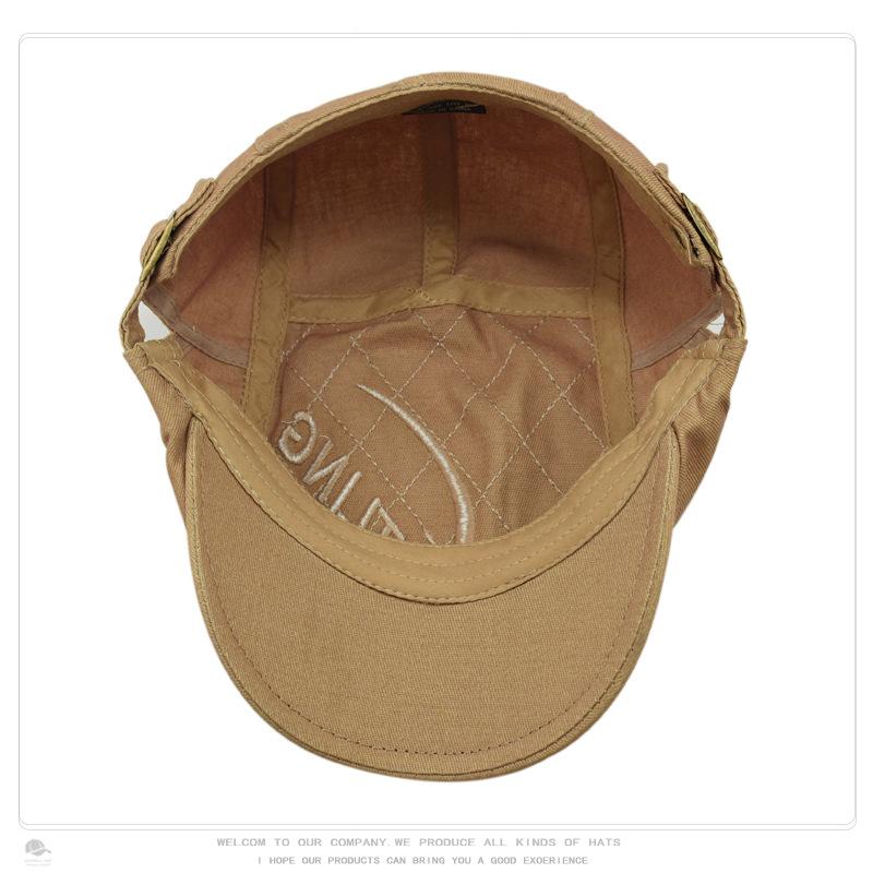 South Korea Fashion Street All-Match Advance Hats Men's Embroidery Letter Beret Women's Sun Protection Casual British Fashion Brand Hat Application Scenario