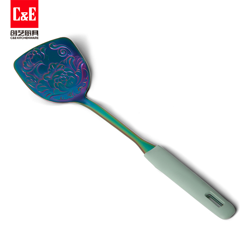 C&E Creative stainless Steel spatulas and spoons, new light luxury soup spoons, cooking spatulas, kitchenware for home use