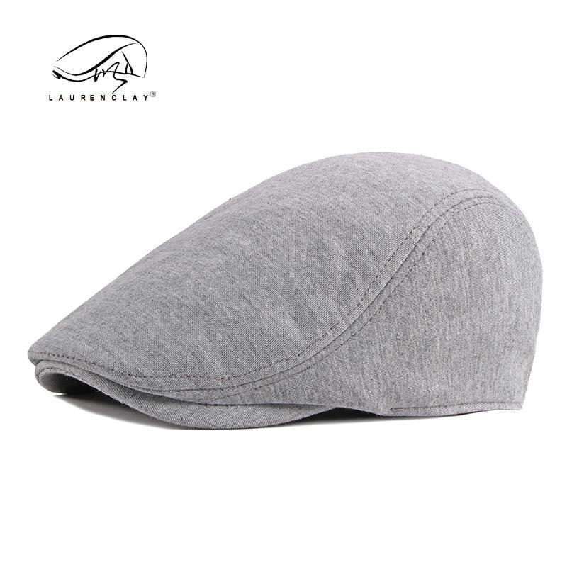 men's beret simple light board peaked cap solid color knitted hat spring and autumn korean style advance hats women's british retro Item Picture