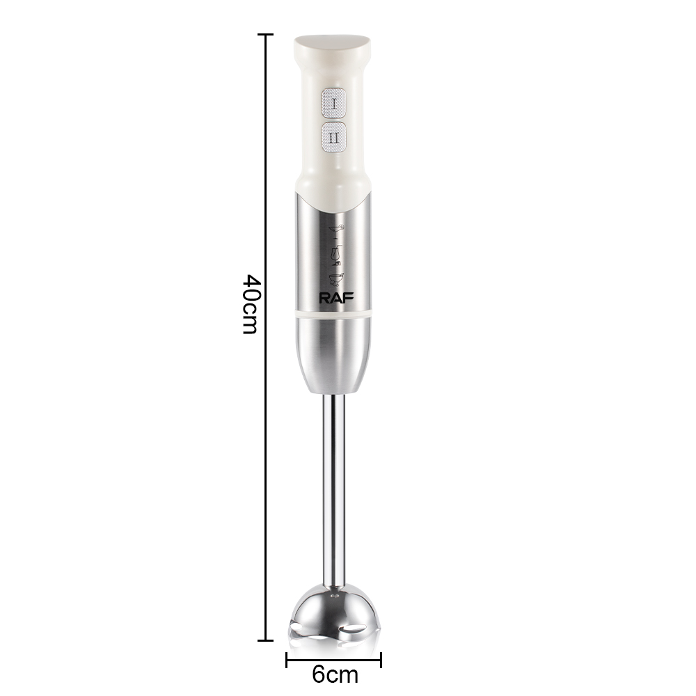 RAF European Standard cross-border portable household kitchen blender, handheld electric stainless steel cooking stick blender R.3017 Specification image