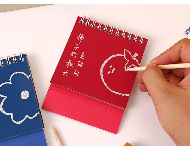 Laser standing scratch-off book for children, diy scratch-off drawing, fun and portable scratch-off book for kindergarten art pic 10