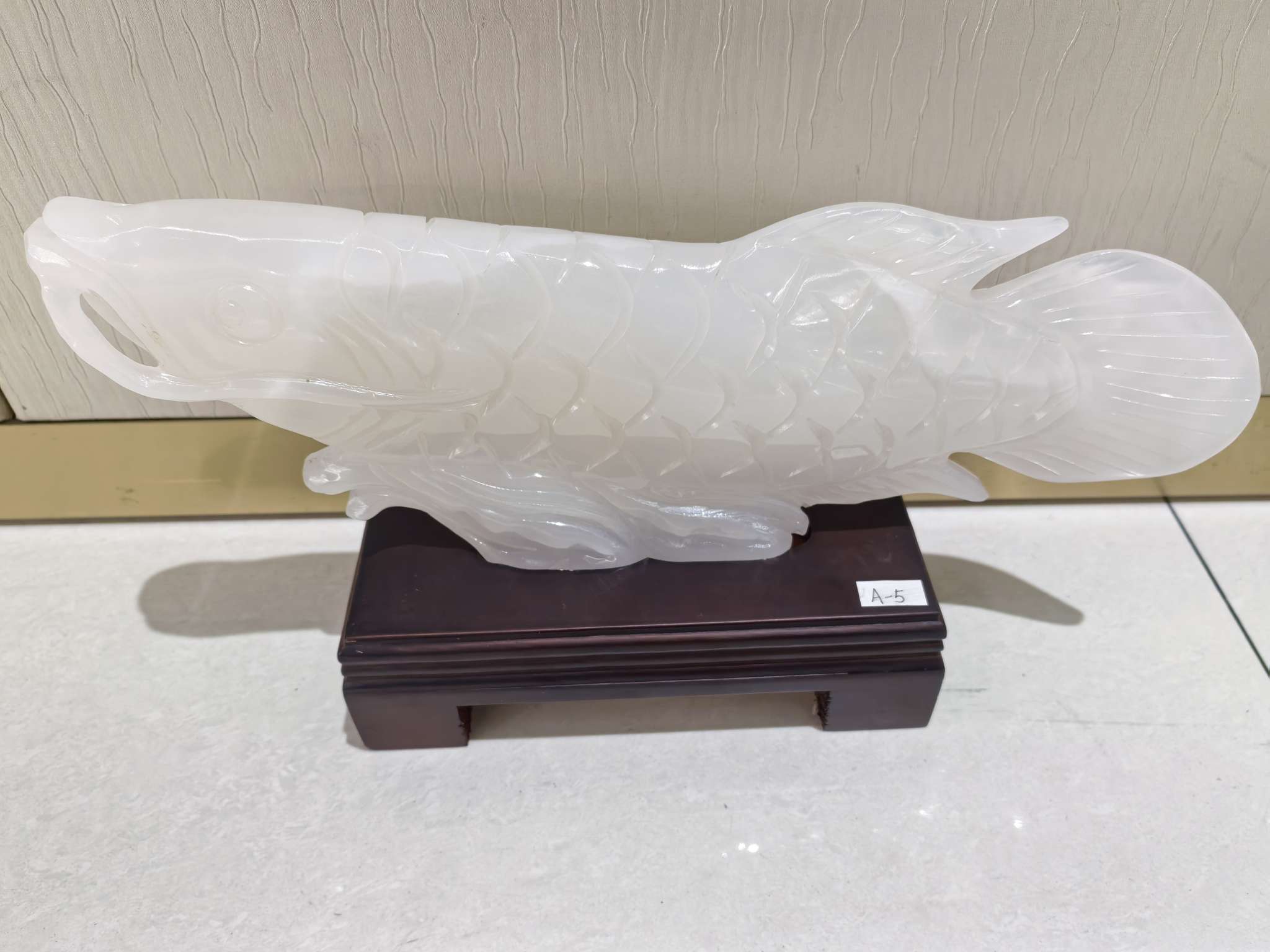 Jade natural cada año hay pescado, pakistán artesanía exquisita regalo decoración decoración decoración creativa hogar sala de estar estética arte colección otros decoración decoración regalo caja de regalo detail image 15