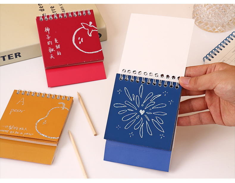 Laser standing scratch-off book for children, diy scratch-off drawing, fun and portable scratch-off book for kindergarten art pic 11