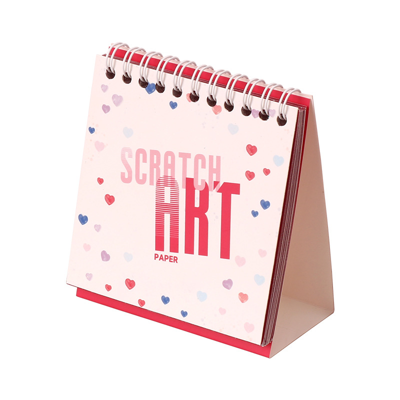 Laser standing scratch-off book for children, diy scratch-off drawing, fun and portable scratch-off book for kindergarten art Item Picture