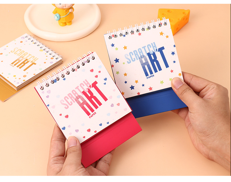 Laser standing scratch-off book for children, diy scratch-off drawing, fun and portable scratch-off book for kindergarten art pic 12