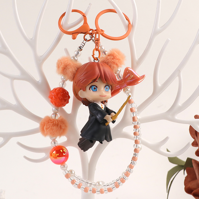 6 Harry Potter and Magic School anime characters Hermione Potter and RON figurine model car cake ornaments details Picture