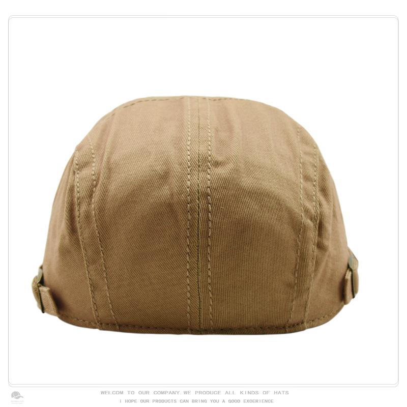 South Korea Fashion Street All-Match Advance Hats Men's Embroidery Letter Beret Women's Sun Protection Casual British Fashion Brand Hat Specification drawing