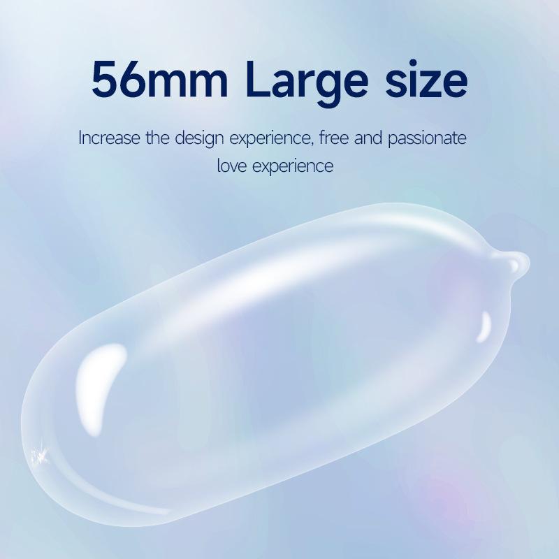 Gjg English Version 10 Condoms Large Condoms XXL Foreign Trade Set 56mm Factory Direct Sales Condom Application Scenario