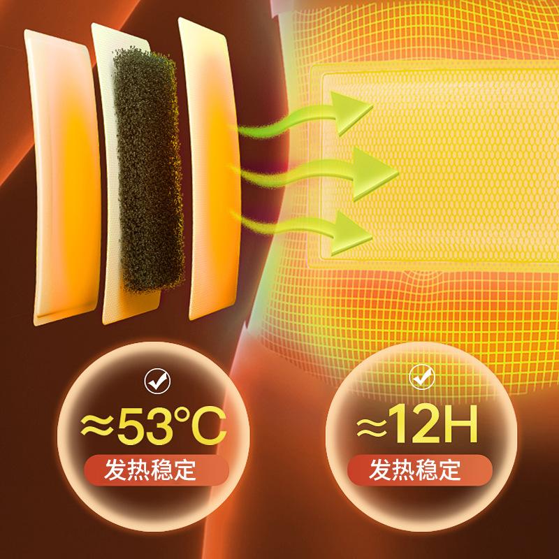 30 pieces of hemerocallis warm paste 12 hours heating stickers warming paste self-heating disposable warming paste cartoon stickers Specification drawing