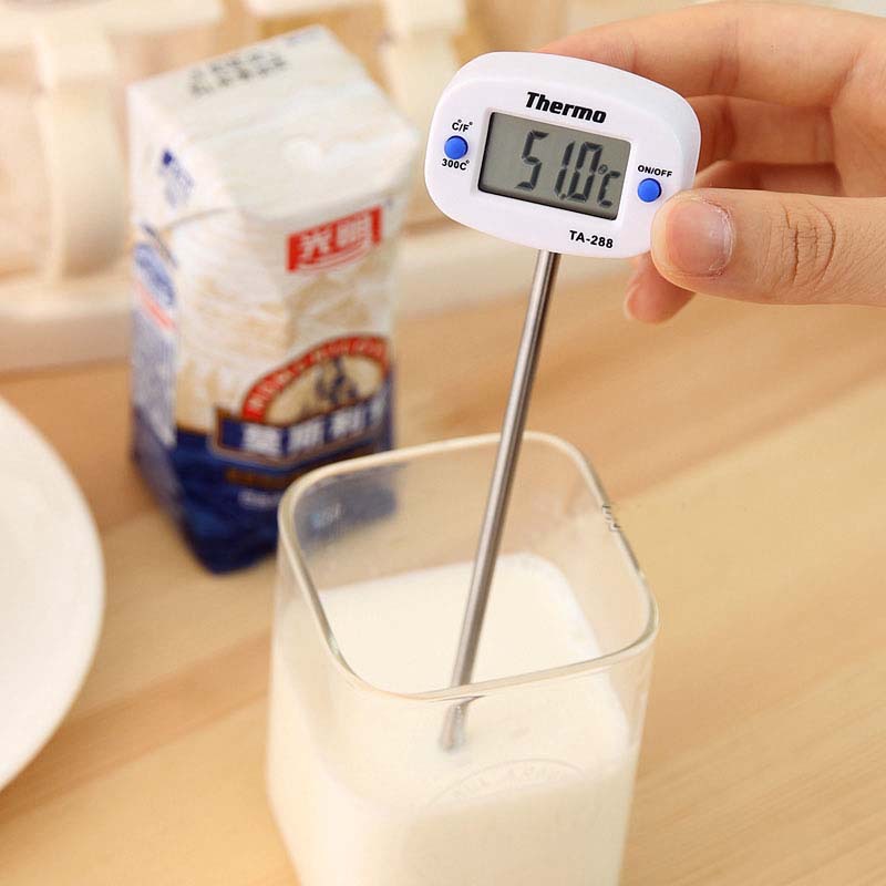 TA288食品温度计 高温 烧烤 探针不锈钢 烤肉 奶水 油温温度计