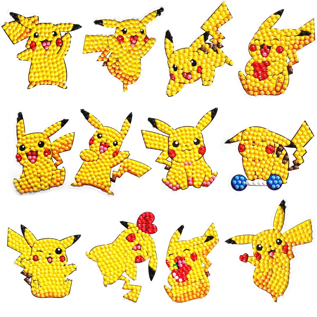 cross-border diamond stickers notepaper children's handmade diy diamond painting cartoon stickers bedroom decorative painting wholesale Specification drawing