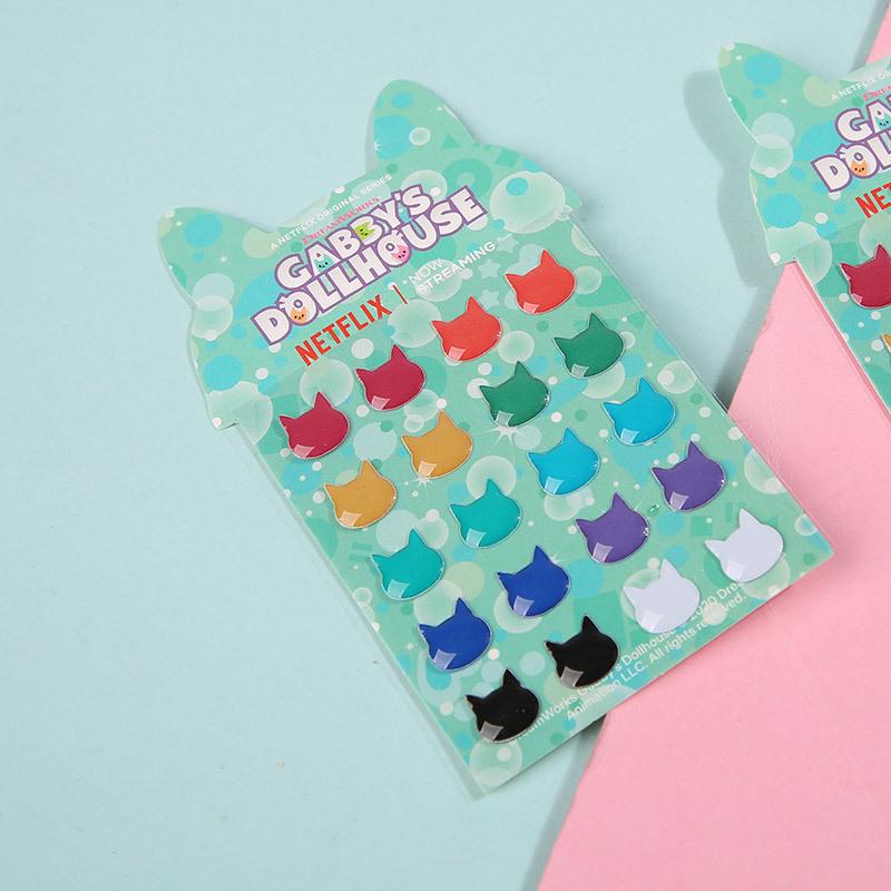 Crystal drop glue stickers PVC cartoon stickers love flower hand ledger children's three-dimensional stickers wholesale details Picture