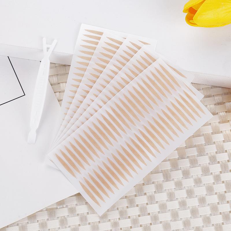 cross-border beauty tools bettingna natural skin color mesh lace super invisible beauty eye pad 120 back double eyelid stickers Item Picture