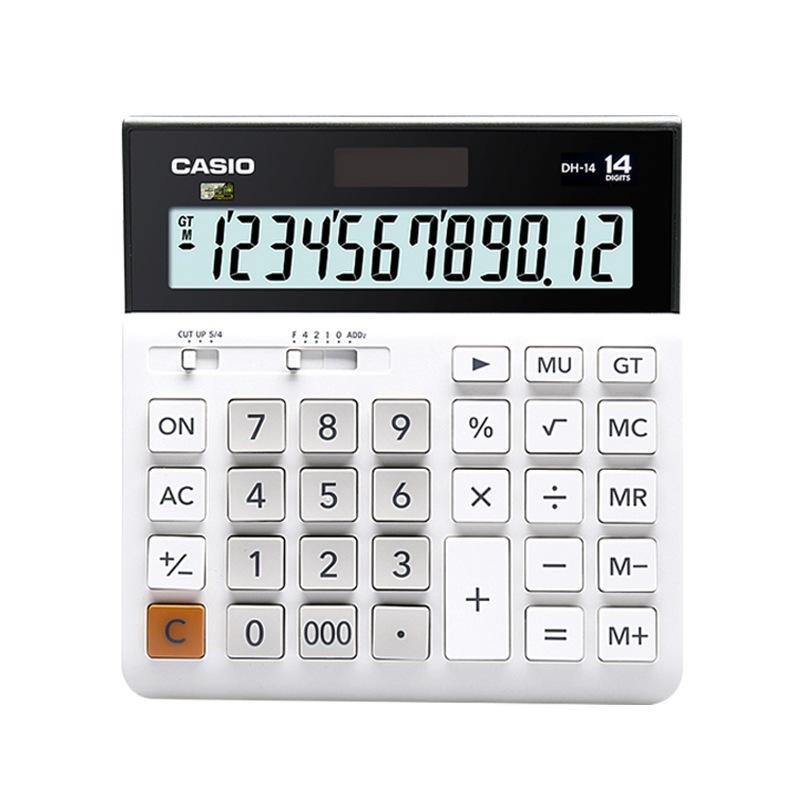 genuine goods casio casio dh-14 bank financial accounting computer wide 14-digit solar calculator Specification drawing