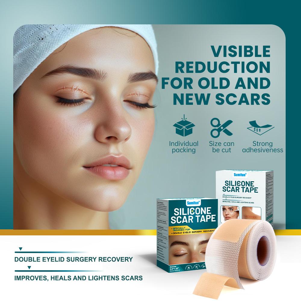 sumifun cross-border amazon double eyelid surgery scar paster nursing adhesive bandage 2 * 100cm v10002 Application Scenario