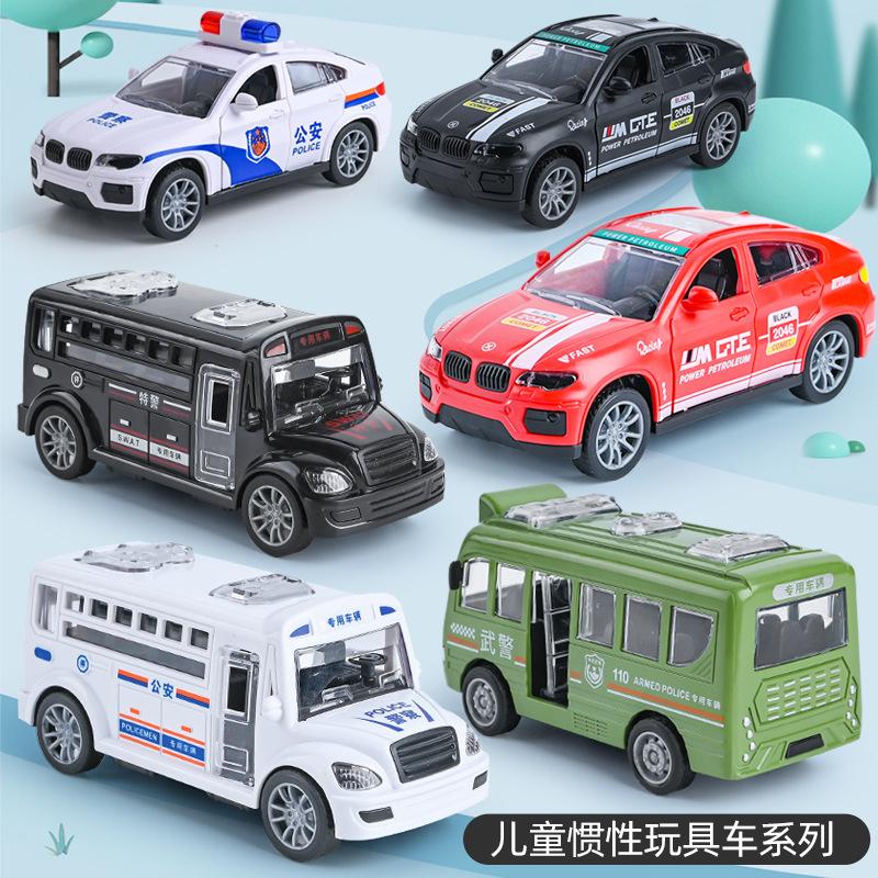 Tiktok Delivery Children's Toys Boys' Educational Inertia Toy Car Engineering Car Model Night Market Stall Toys Wholesale full figure