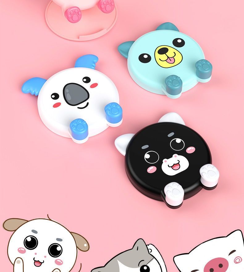 手机支架桌面便携可爱卡通升降折叠iPad懒人直播新款多功能萌摆件手机支架手机架详情图2