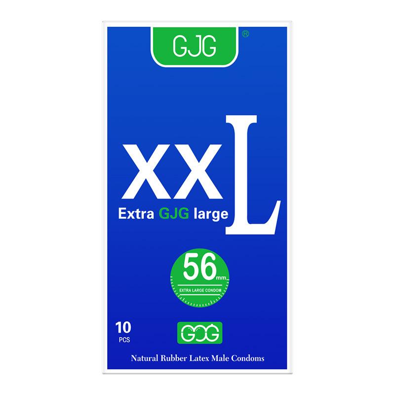 Gjg English Version 10 Condoms Large Condoms XXL Foreign Trade Set 56mm Factory Direct Sales Condom details Picture