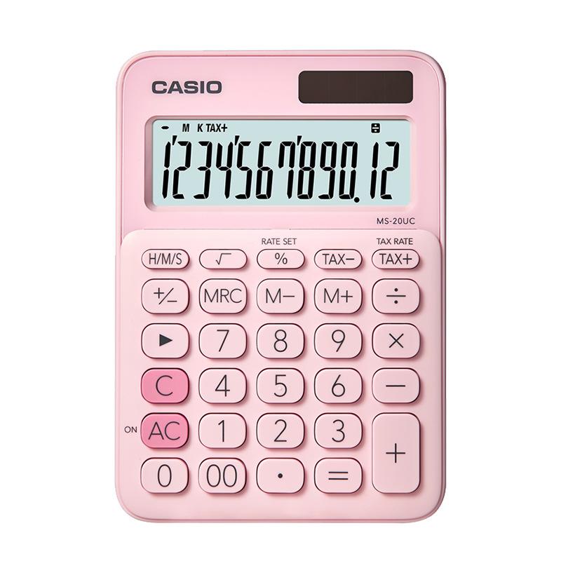 new casio calculator ms-20uc pink cute business finance white collar recommend fairy pet machine Item Picture