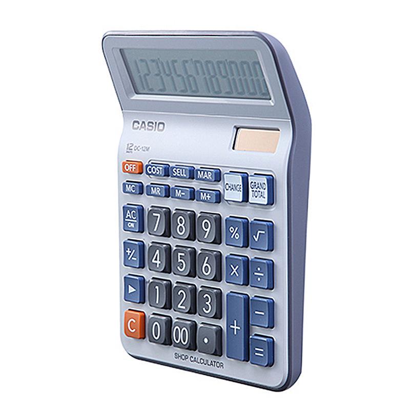 casio casio dc-12m calculator medium-sized zero-finding machine mc-12m financial accounting 12-digit solar energy Application Scenario