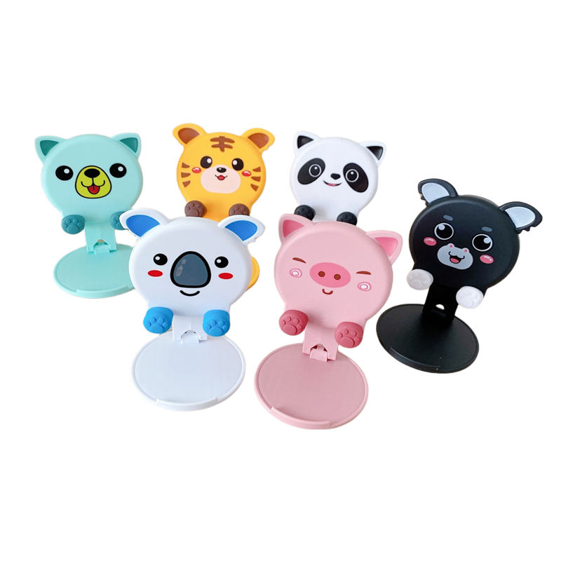 手机支架桌面便携可爱卡通升降折叠iPad懒人直播新款多功能萌摆件手机支架手机架详情图1