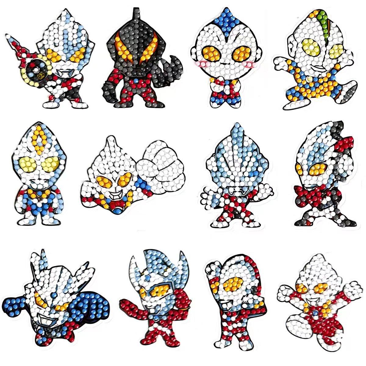 cross-border diamond stickers notepaper children's handmade diy diamond painting cartoon stickers bedroom decorative painting wholesale details Picture