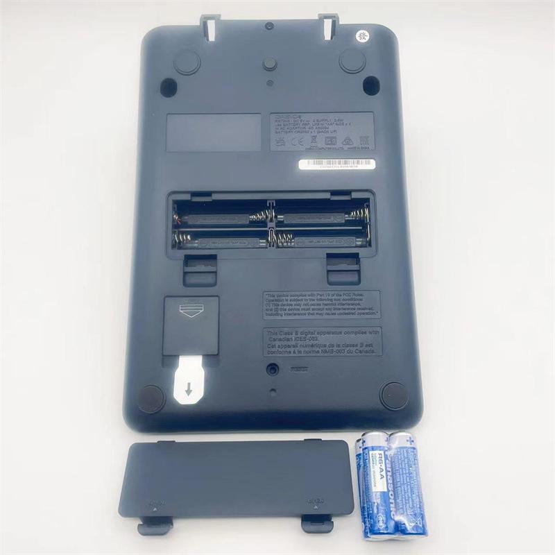 casio hr-100rc two-color printing calculator leather printing size number of sheets hotel financial computer Specification drawing