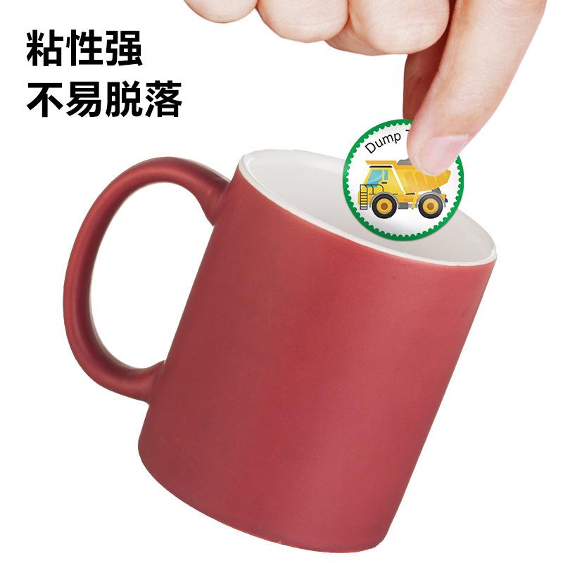 children's educational airplane car toy cartoon sticker amazon cross-border supply sticker label paper wholesale details Picture