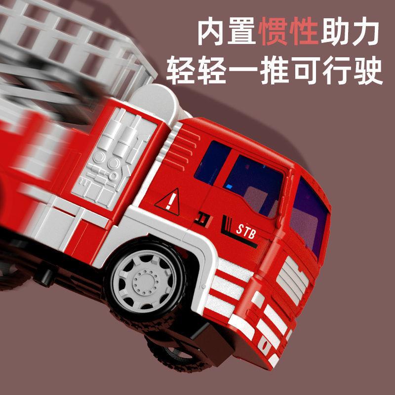 children's fire truck toy model super large simulation inertia engineering vehicle suit gift box stall boy car wholesale Specification drawing