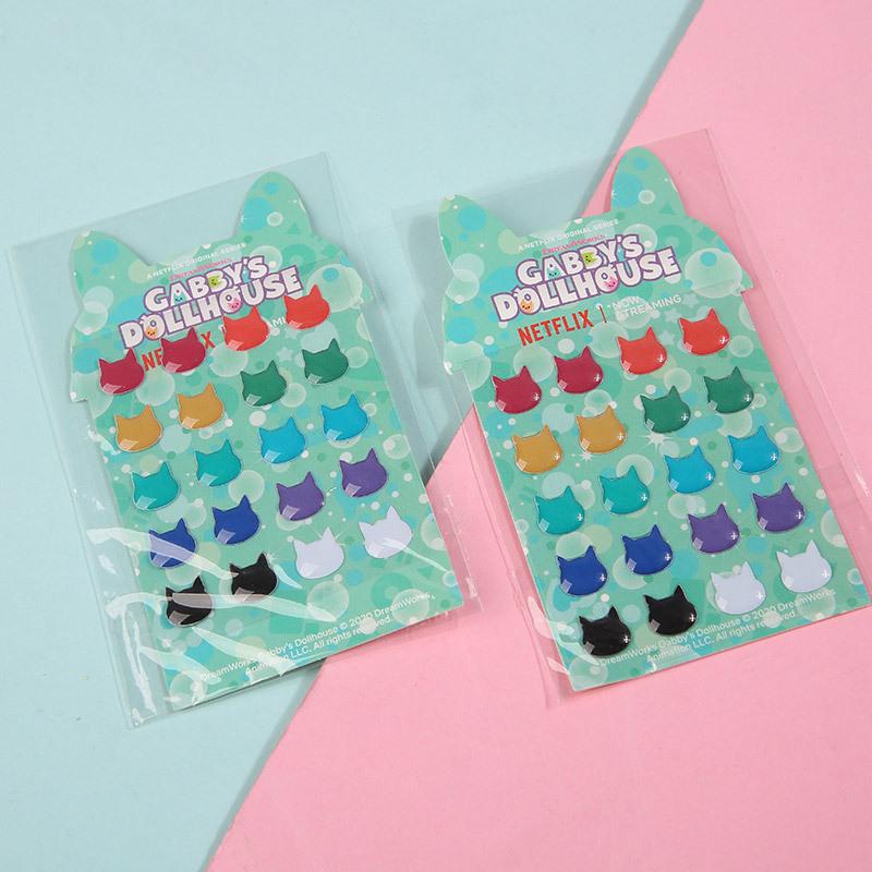 Crystal drop glue stickers PVC cartoon stickers love flower hand ledger children's three-dimensional stickers wholesale full figure