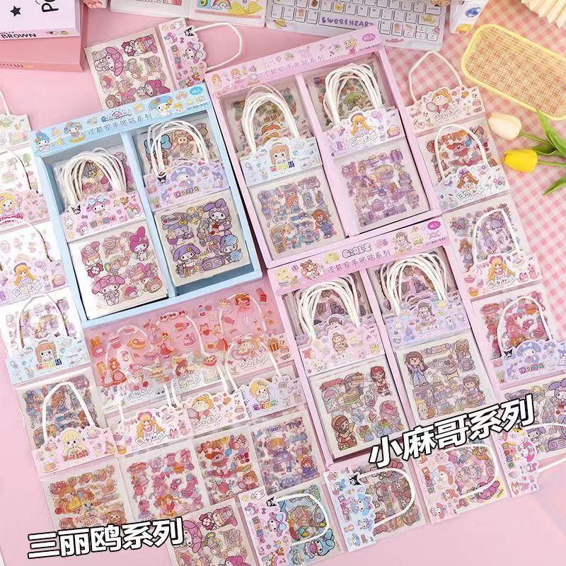 sanrio pet stickers transparent hand account stickers children's cartoon stickers clow m waterproof stickers hand account material stickers details Picture