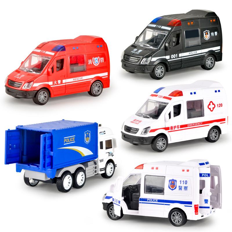 Tiktok Delivery Children's Toys Boys' Educational Inertia Toy Car Engineering Car Model Night Market Stall Toys Wholesale Item Picture
