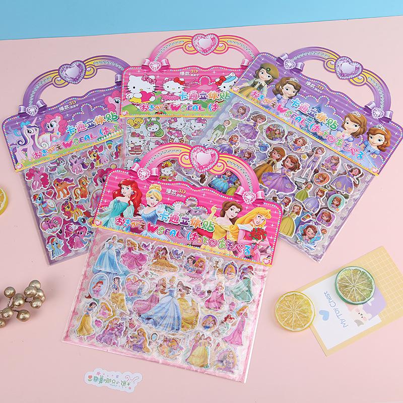 children's 3d stickers kindergarten reward stickers cartoon stickers stickers wholesale water cup stickers student small prizes Application Scenario