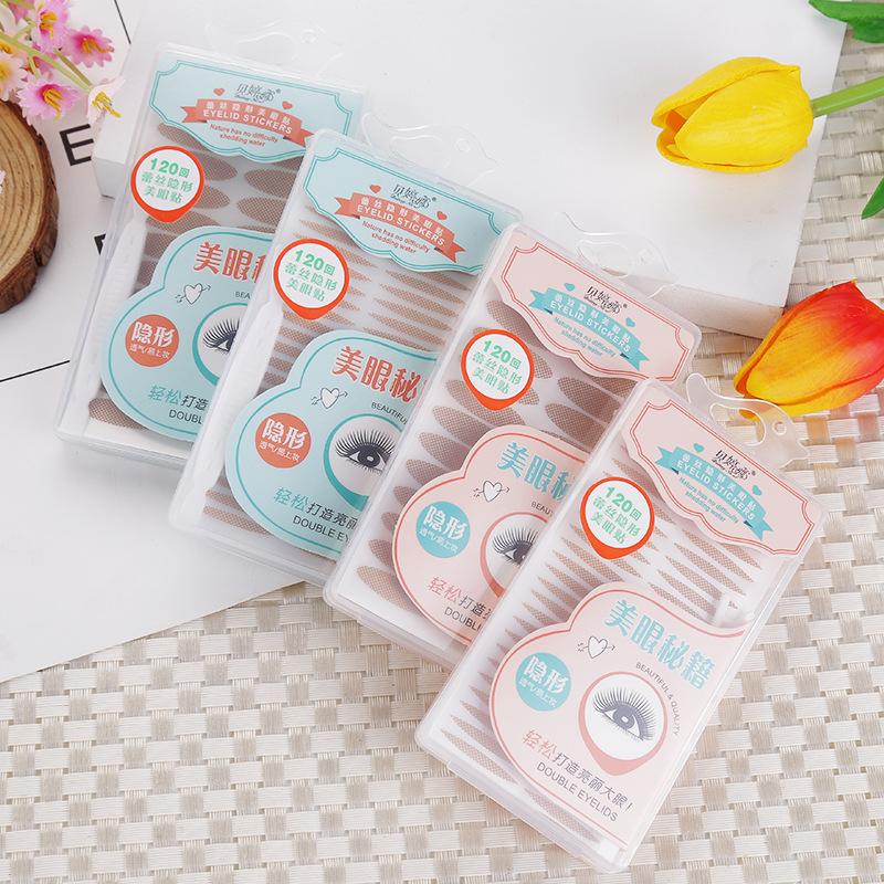 cross-border beauty tools bettingna natural skin color mesh lace super invisible eye patch 120 back double eyelid patch details Picture