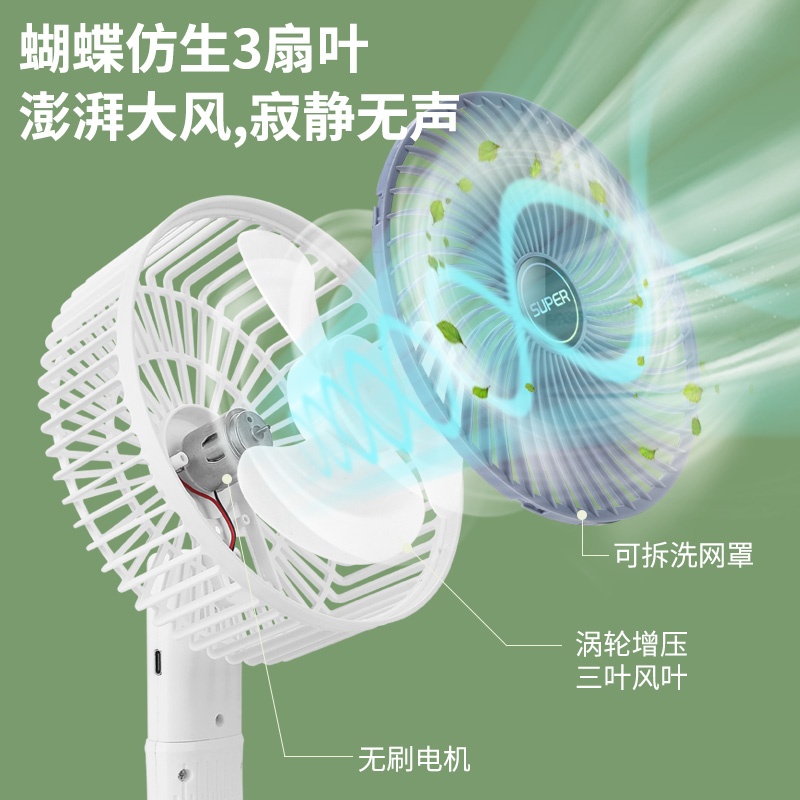 Multi-functional clip fan charging model Application Scenario