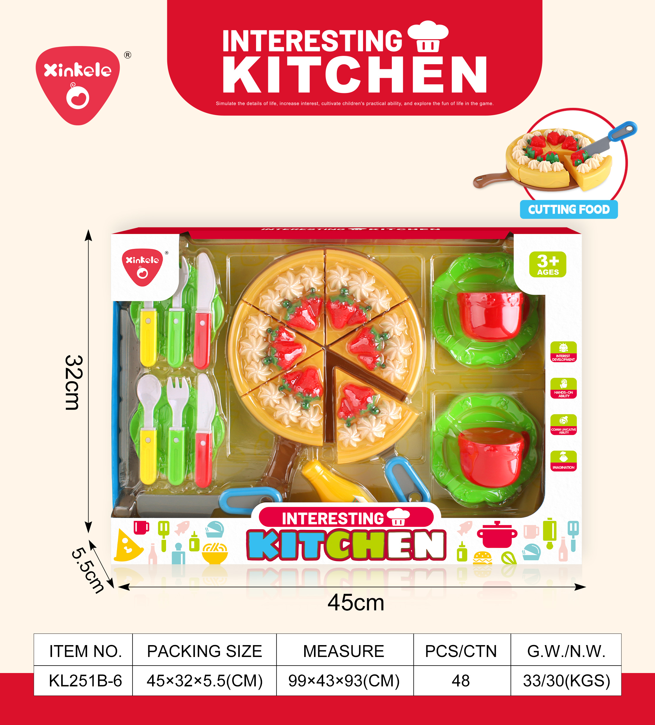 Pizza, tea cups, tableware, house play toys, children's toys, educational toys Item Picture