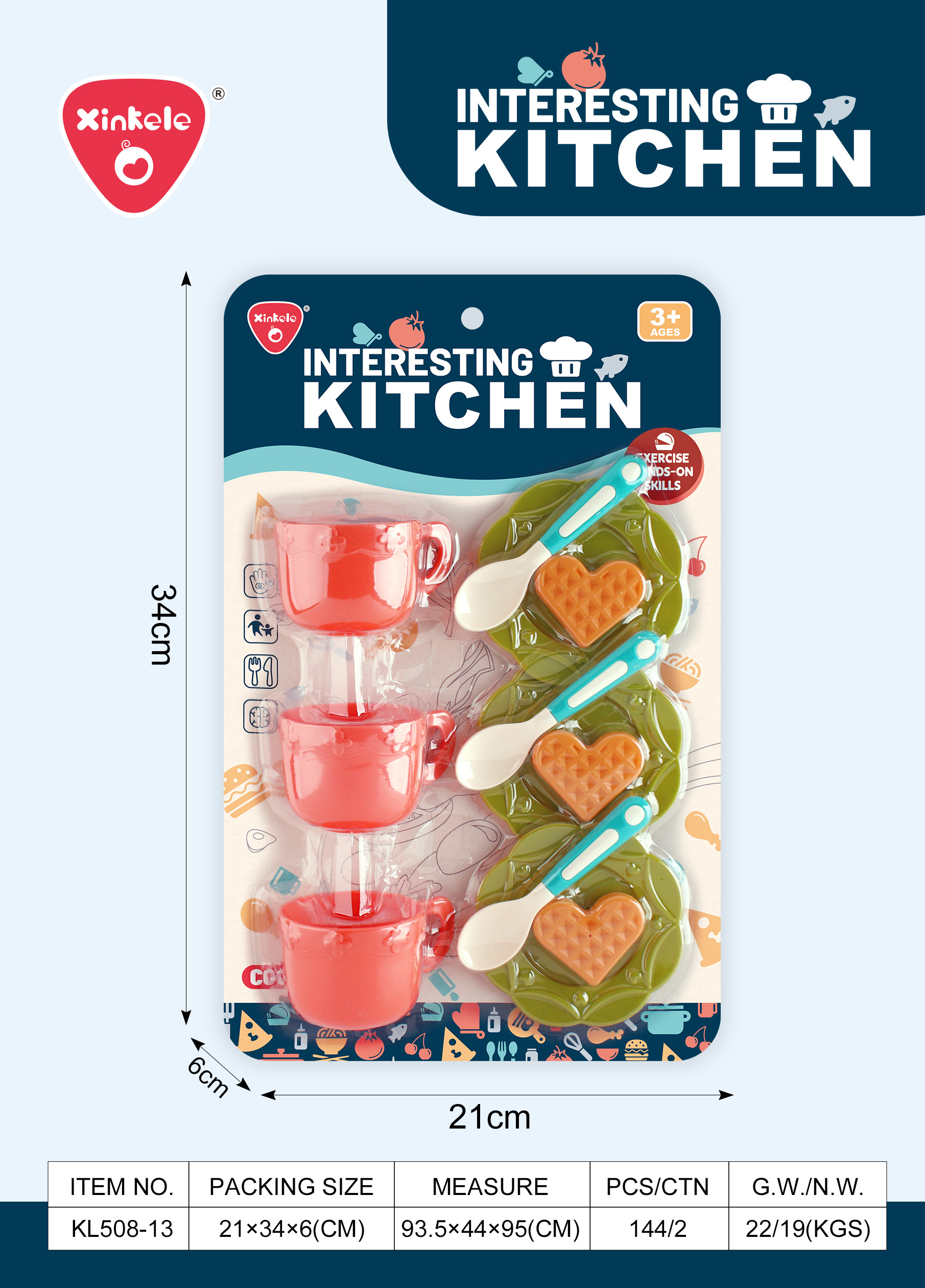Tea cups, pastries, spoon sets, house play toys, educational toys (suction plates) Application Scenario