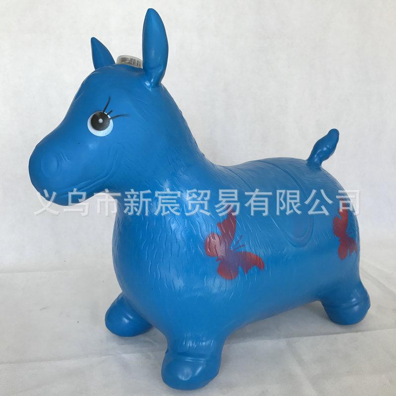 wholesale children's music inflatable toys thick feet large tasteless horse cattle deer thickened explosion-proof jumping horse details Picture