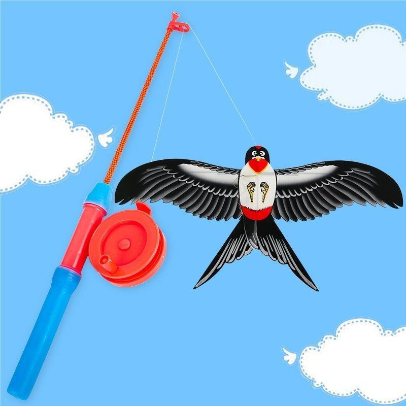 weifang fishing rod dynamic kite kite stall children outdoor handheld small kite fishing rod kite details Picture