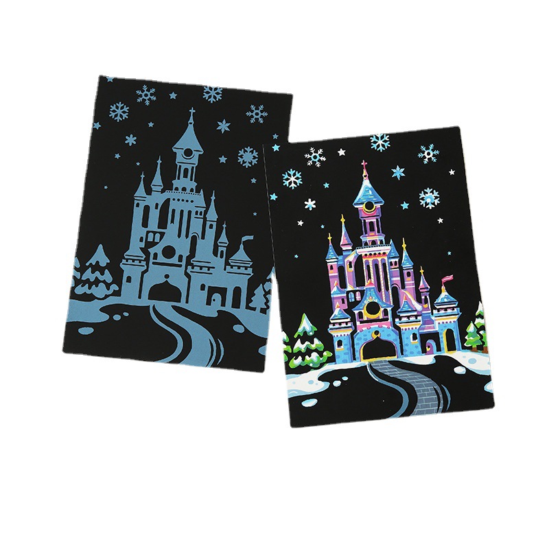 Dreamy children's scratch paper, a handmade diy gift for kids. Direct sales from the manufacturer of children's painting gifts Item Picture