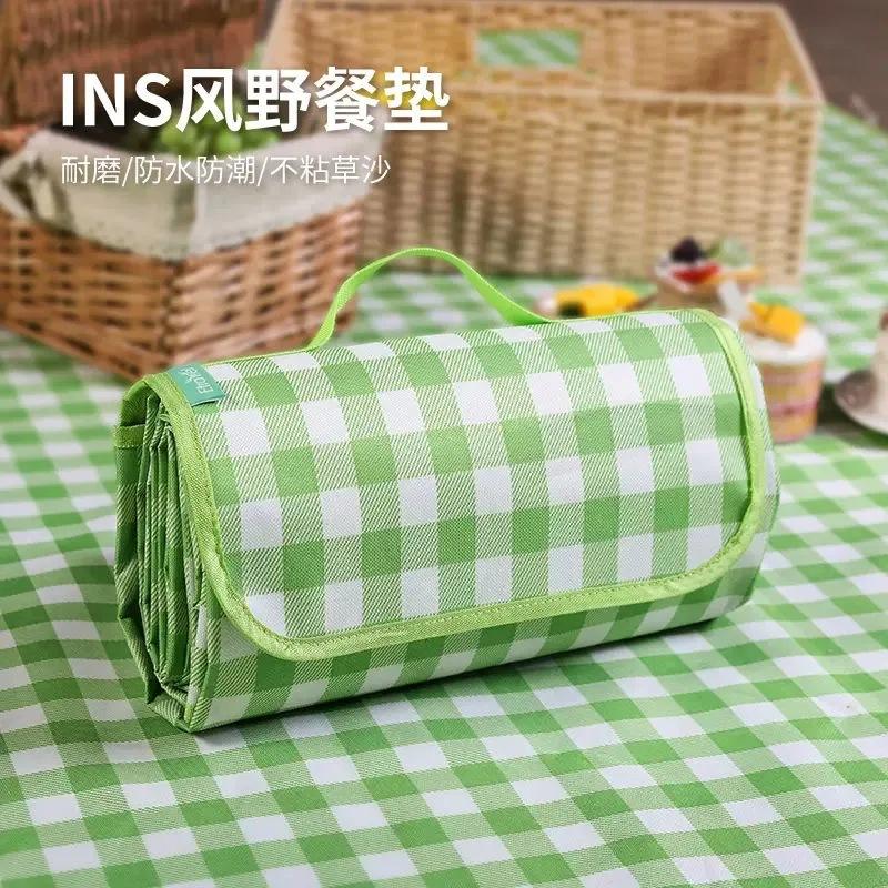 new outdoor camping portable thickened picnic mat garden lawn moisture proof pad outing picnic picnic blanket