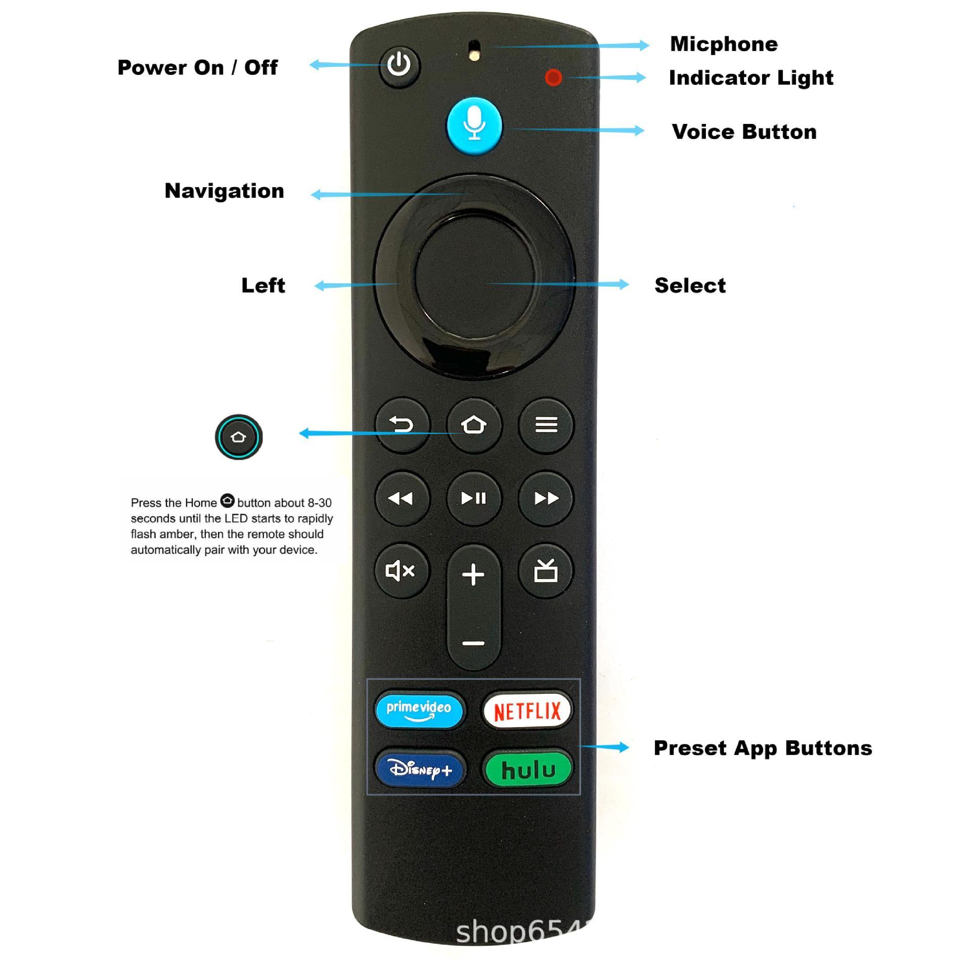 for amazon box bluetooth voice remote control amazon fire tv stick 4k l5b83g