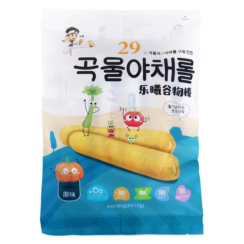 South Korea Imported Lexi Cereal Bar 80G Snack Sandwich Biscuits Imported Food Finger Stick Brown Rice Roll Cereal Bar Item Picture