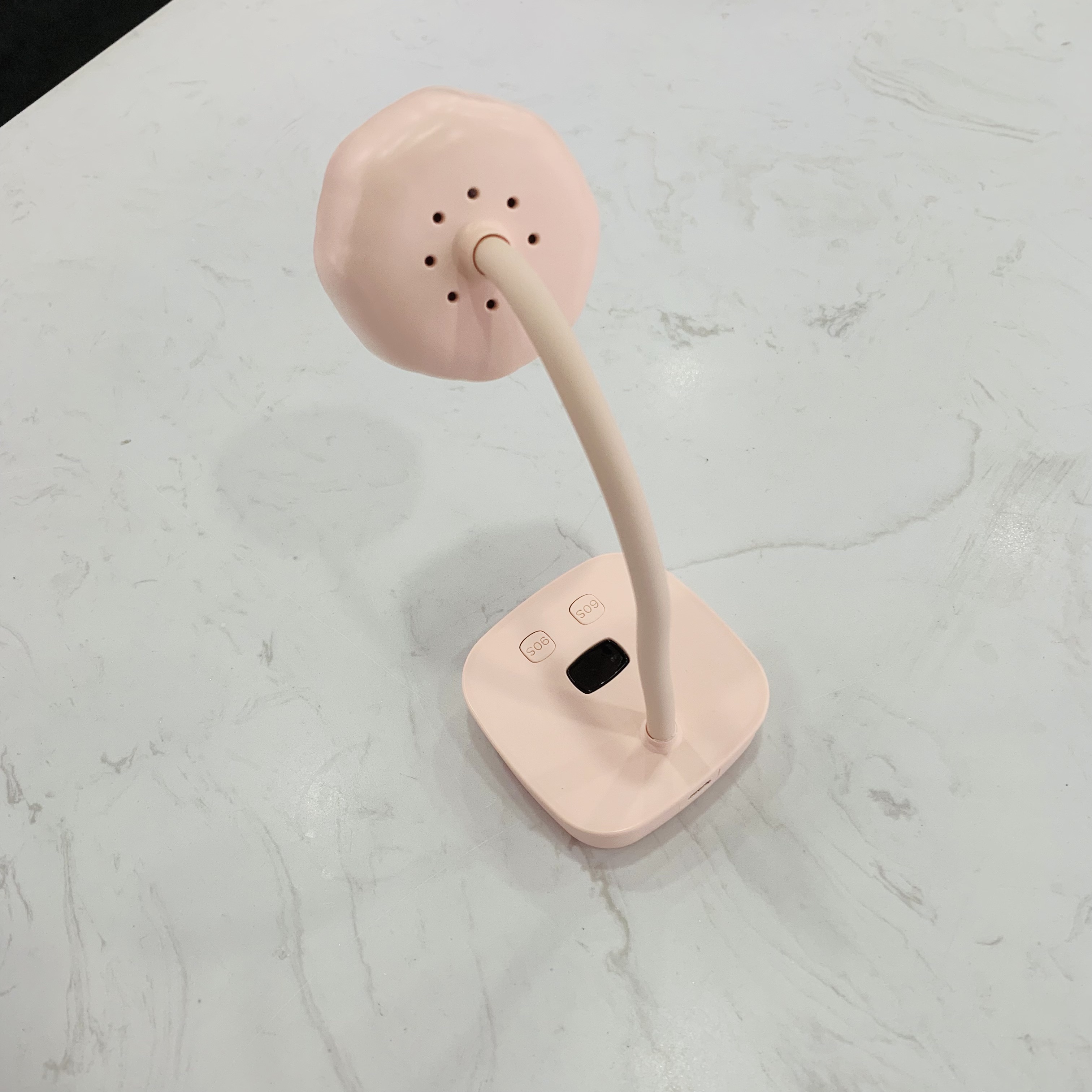 New battery-powered nail sticker nail lamp, automatic sensing portable desk lamp, 12W nail baking lamp Specification drawing