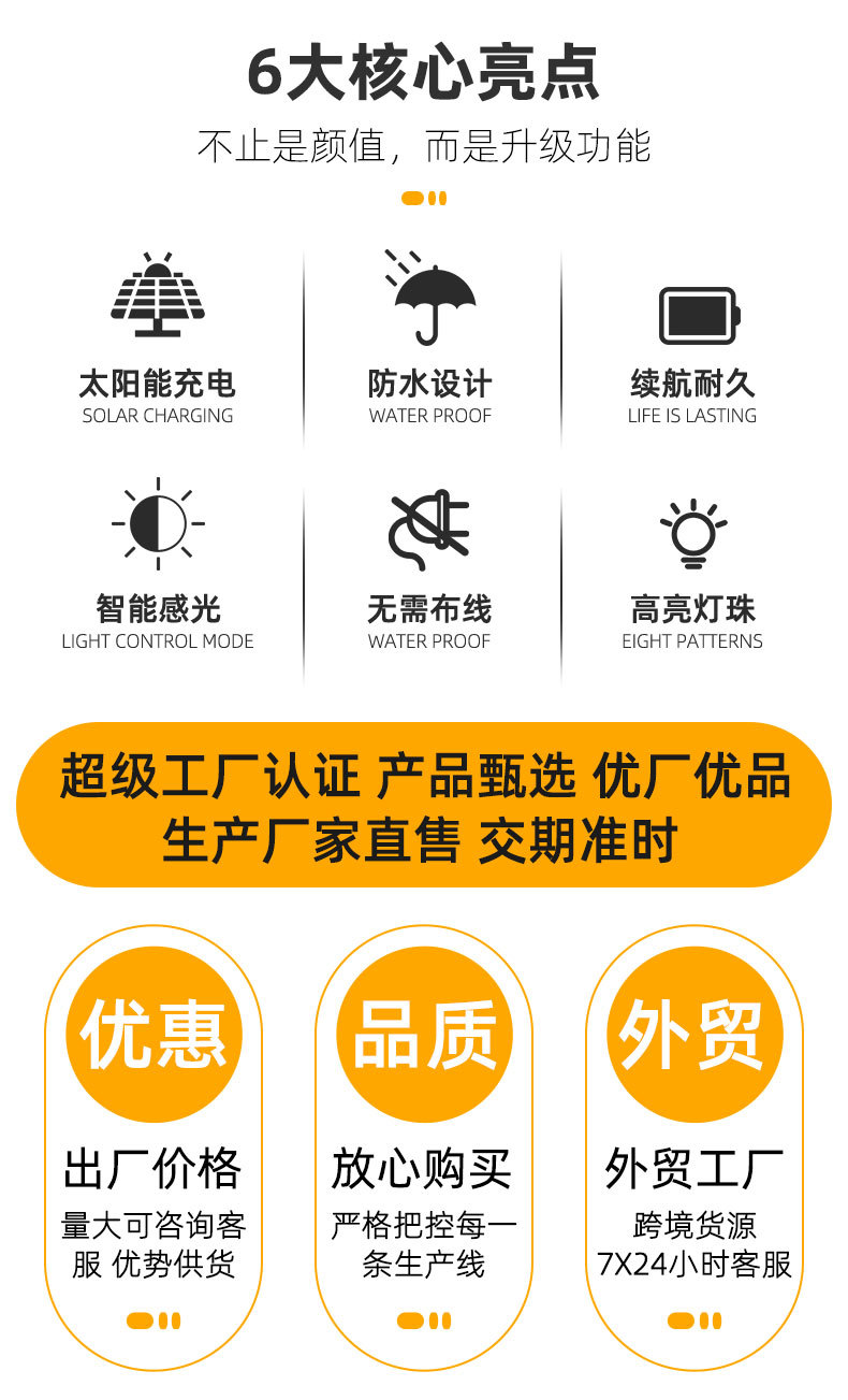 太阳能灯防水LED地脚灯免打孔户外庭院公园装饰栈道台阶灯步道灯详情2