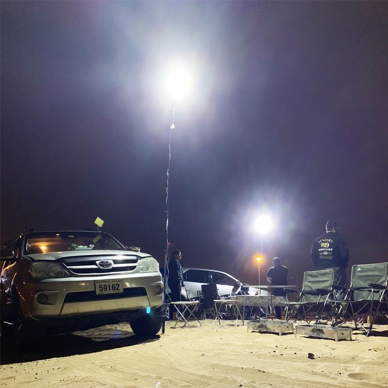 360 ° light camping lantern device camping lamp campsite lamp multifunction 12vled outdoor lighting lamp fishing rod light Item Picture