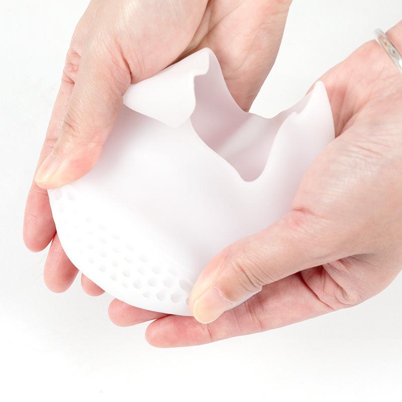 new front palm pad big size 1 regulator high heel shoes toe cover silicone shoe head plug size 半 pad anti-wear foot insole details Picture